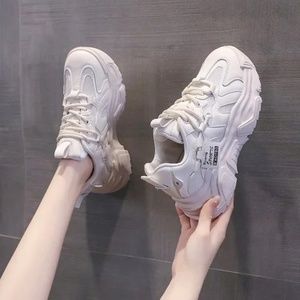 autumn new white shoes casual sports women's shoes